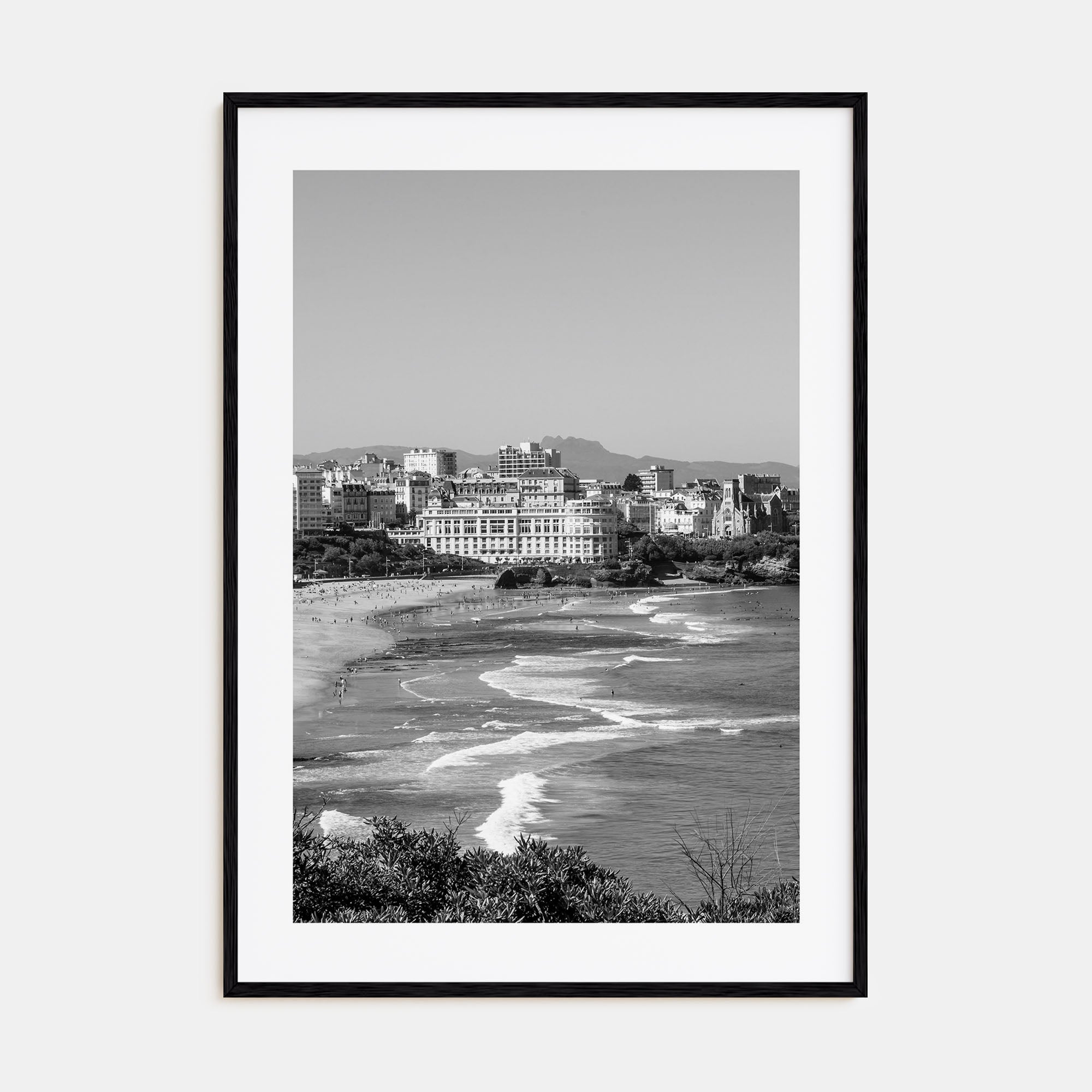 Biarritz Photo B&W Poster