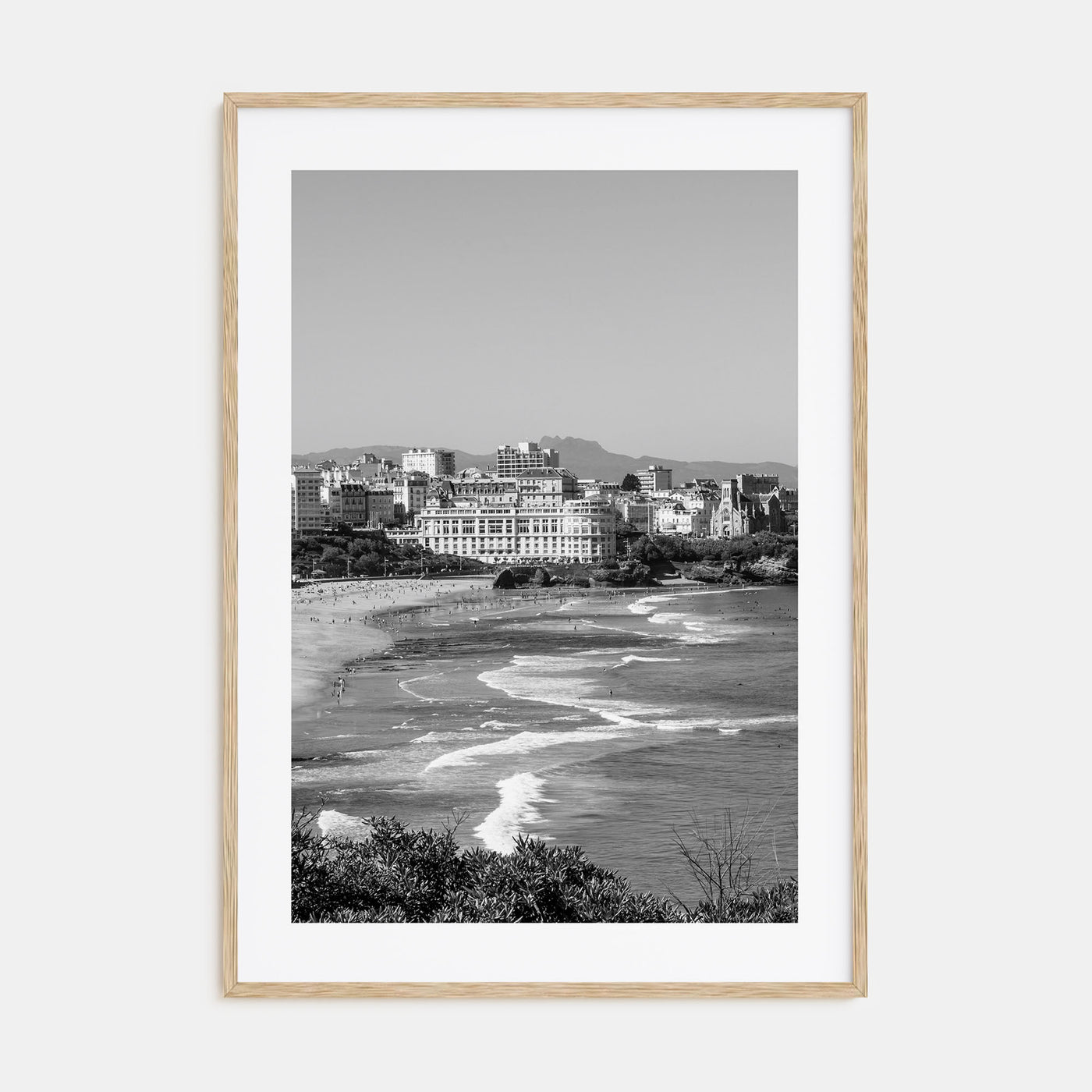 Biarritz Photo B&W Poster
