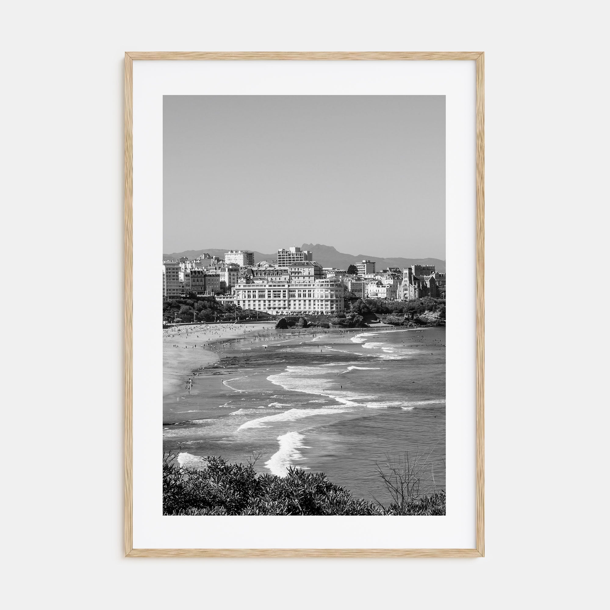 Biarritz Photo B&W Poster