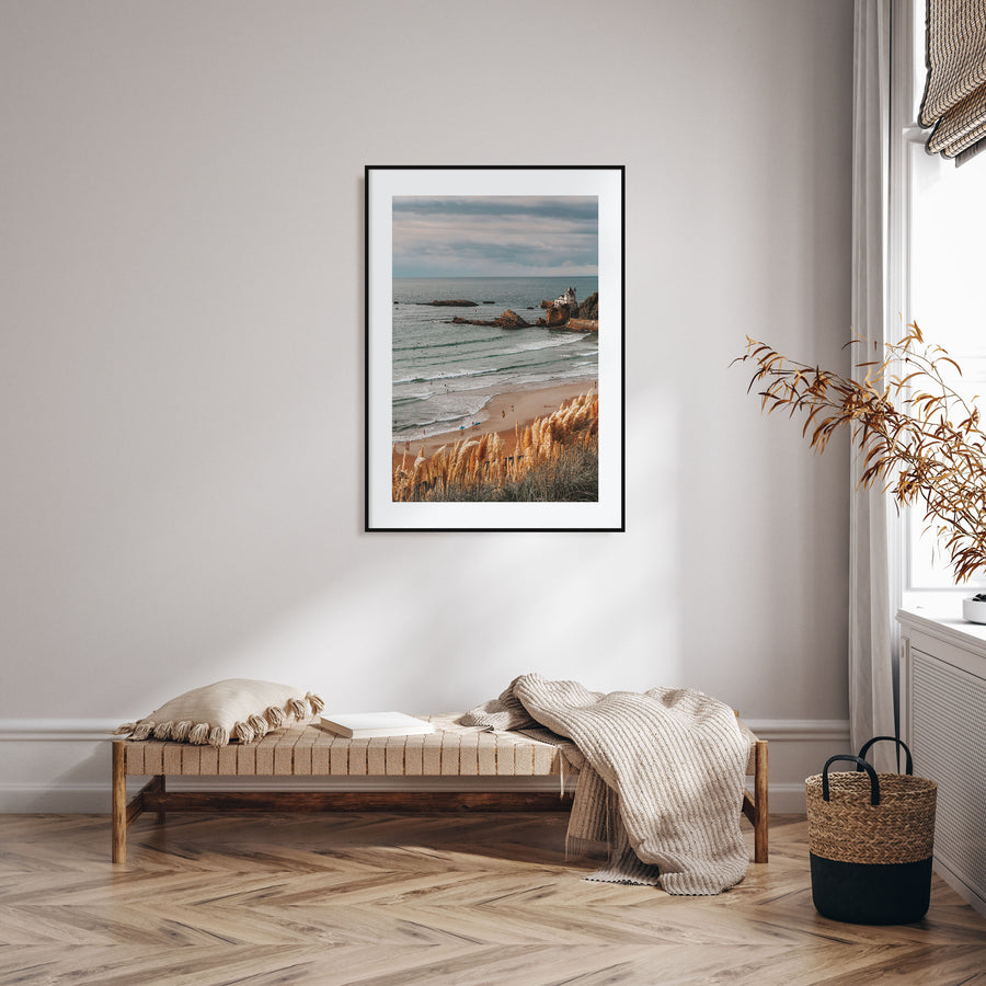 Biarritz Photo Color Poster