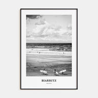 Biarritz Portrait B&W Poster