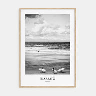 Biarritz Portrait B&W Poster