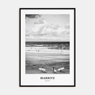 Biarritz Portrait B&W Poster
