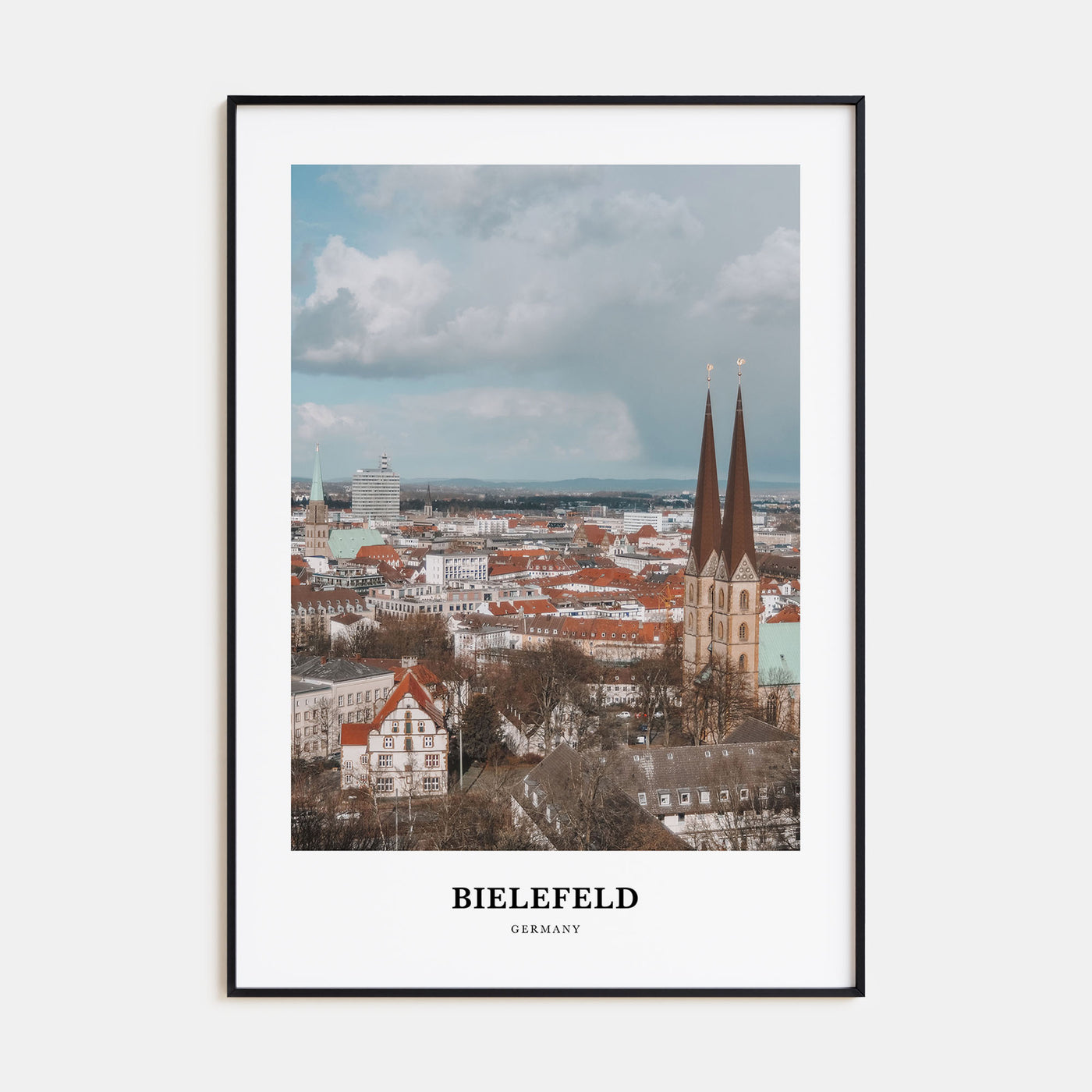 Bielefeld Portrait Color Poster
