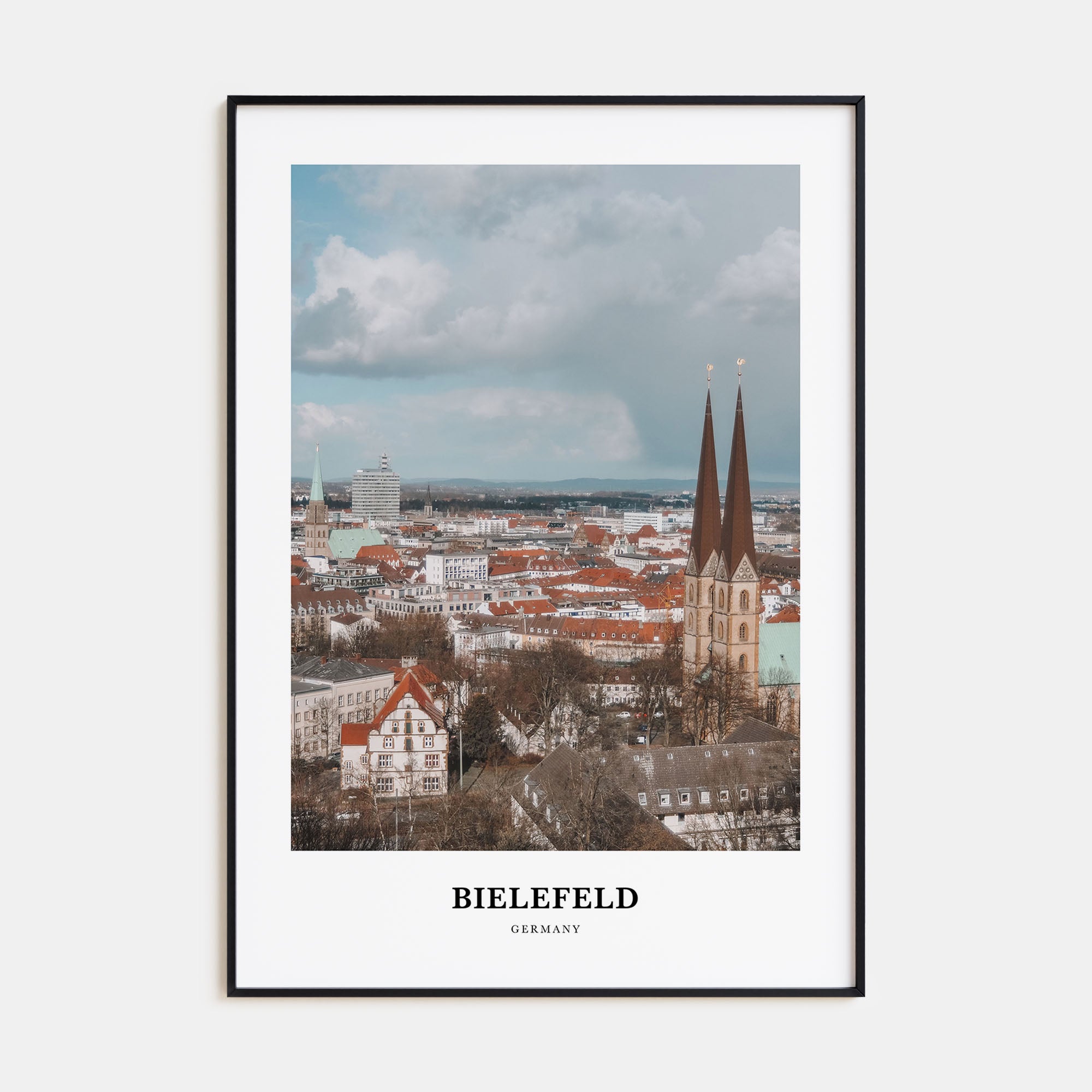 Bielefeld Portrait Color Poster
