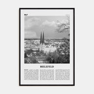 Bielefeld Travel B&W Poster