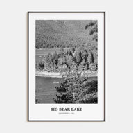 Big Bear Lake Portrait B&W No 1 Poster