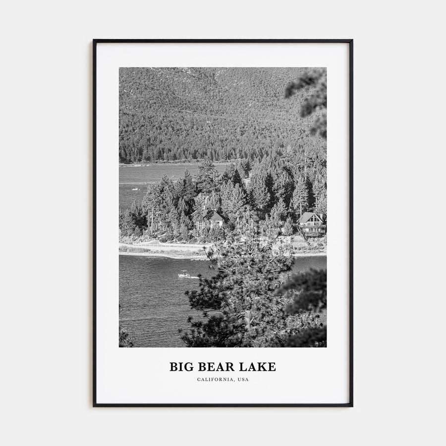 Big Bear Lake Portrait B&W No 1 Poster