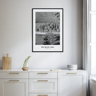 Big Bear Lake Portrait B&W No 1 Poster