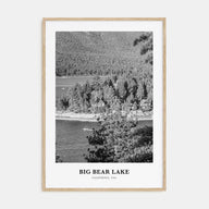 Big Bear Lake Portrait B&W No 1 Poster