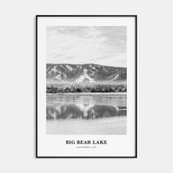 Big Bear Lake Portrait B&W No 2 Poster