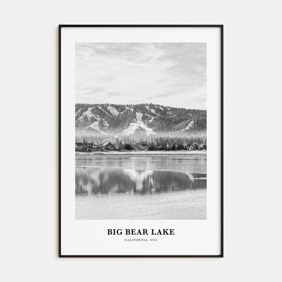 Big Bear Lake Portrait B&W No 2 Poster