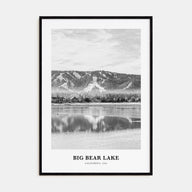 Big Bear Lake Portrait B&W No 2 Poster