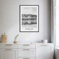 Big Bear Lake Portrait B&W No 2 Poster