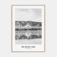 Big Bear Lake Portrait B&W No 2 Poster