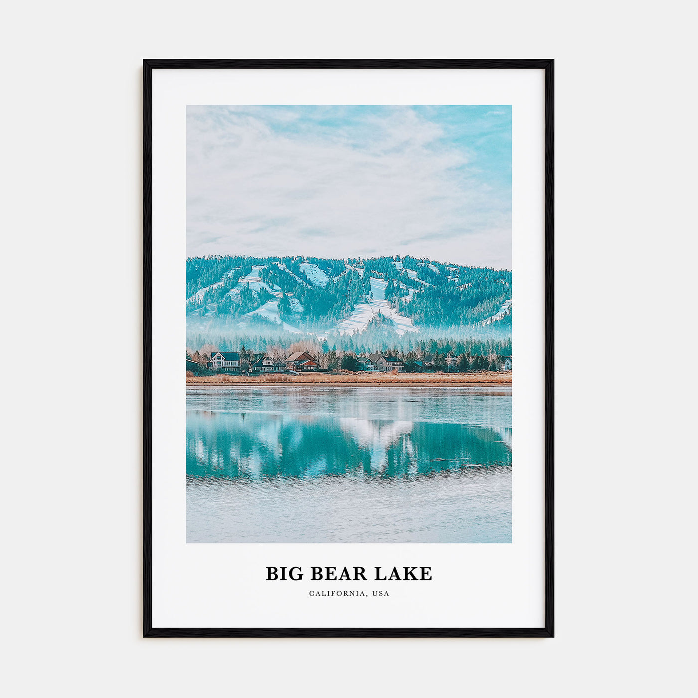 Big Bear Lake Portrait Color Poster