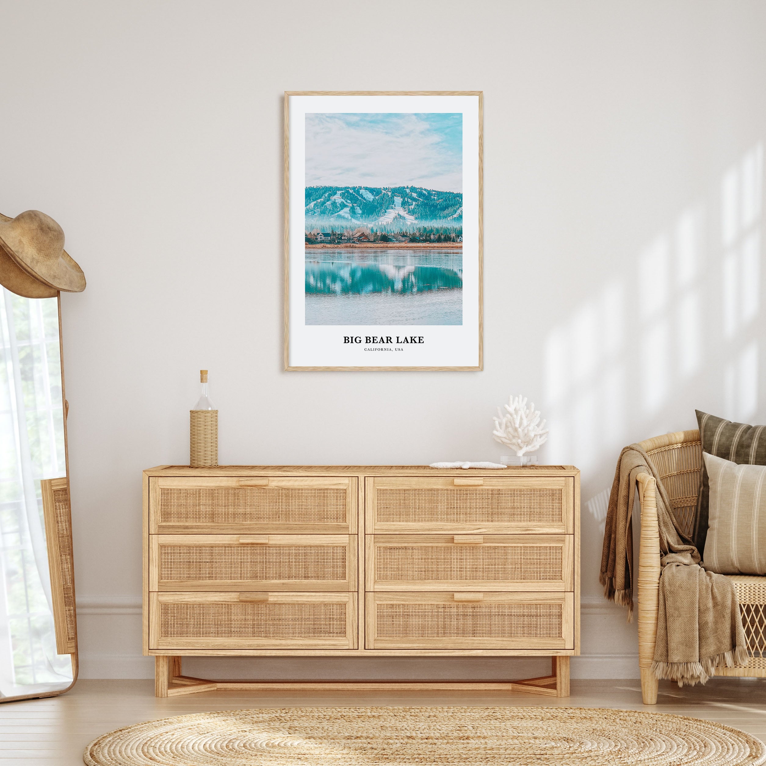 Big Bear Lake Portrait Color Poster
