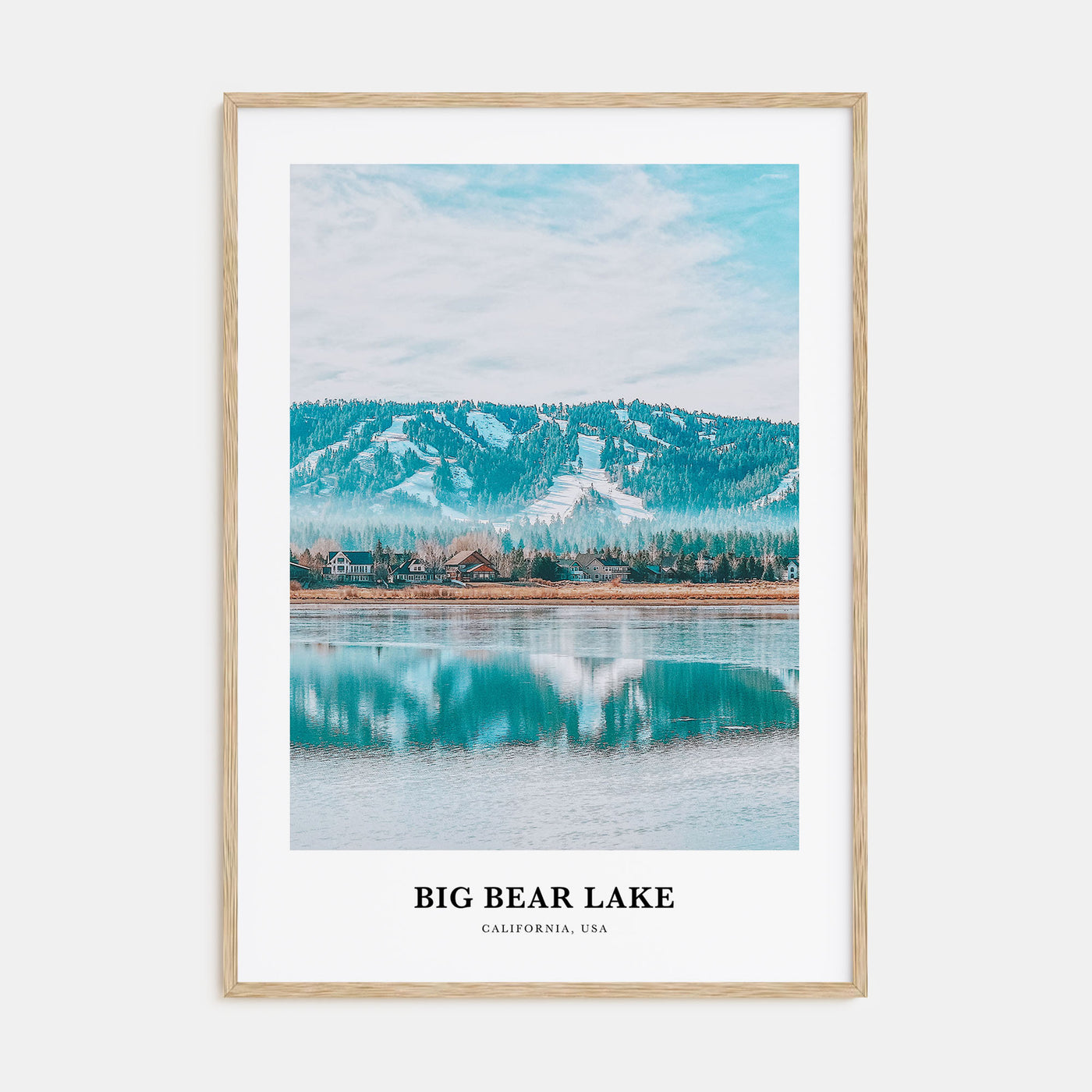 Big Bear Lake Portrait Color Poster