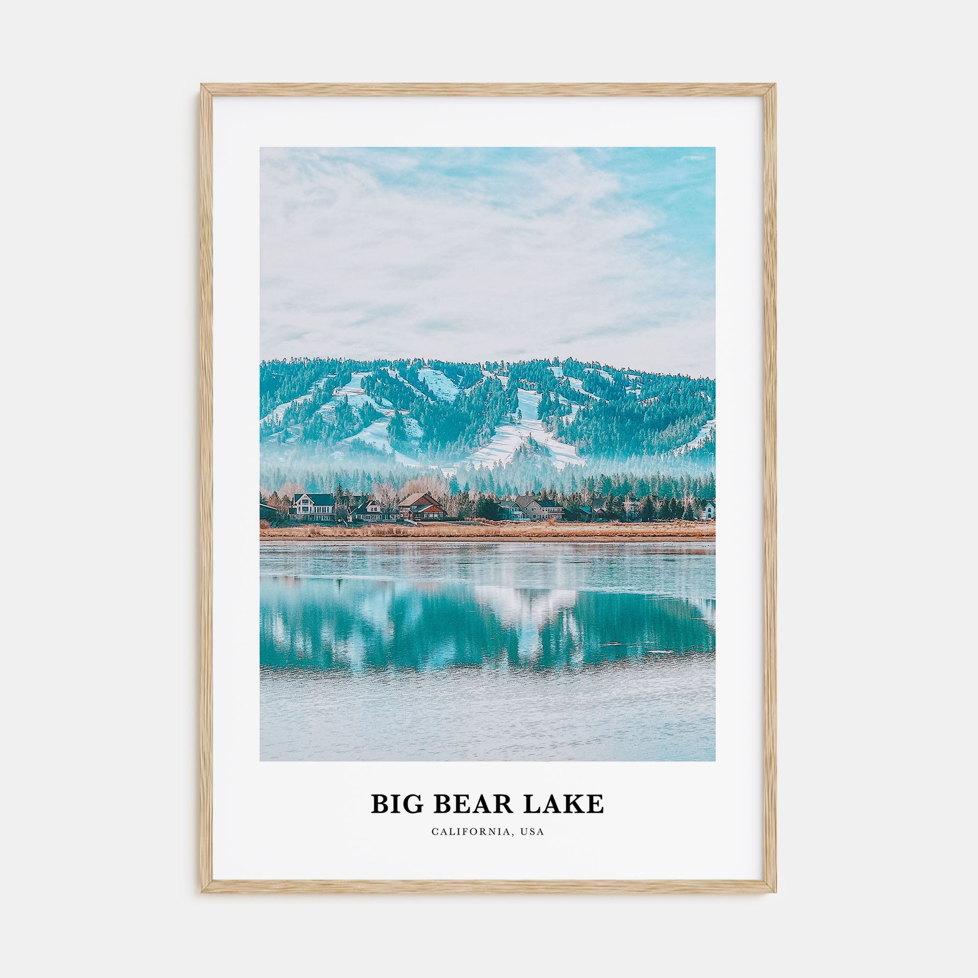 Big Bear Lake Portrait Color Poster