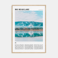 Big Bear Lake Travel Color Poster