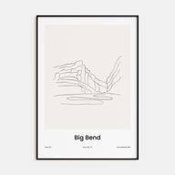 Big Bend National Park Drawn Poster