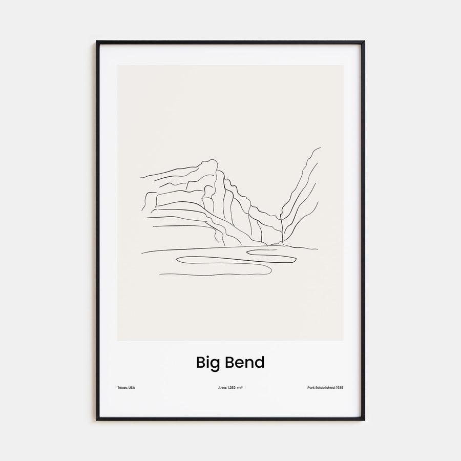 Big Bend National Park Drawn Poster