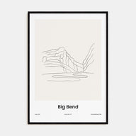 Big Bend National Park Drawn Poster