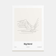 Big Bend National Park Drawn Poster