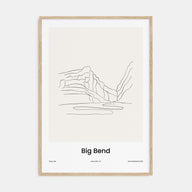 Big Bend National Park Drawn Poster