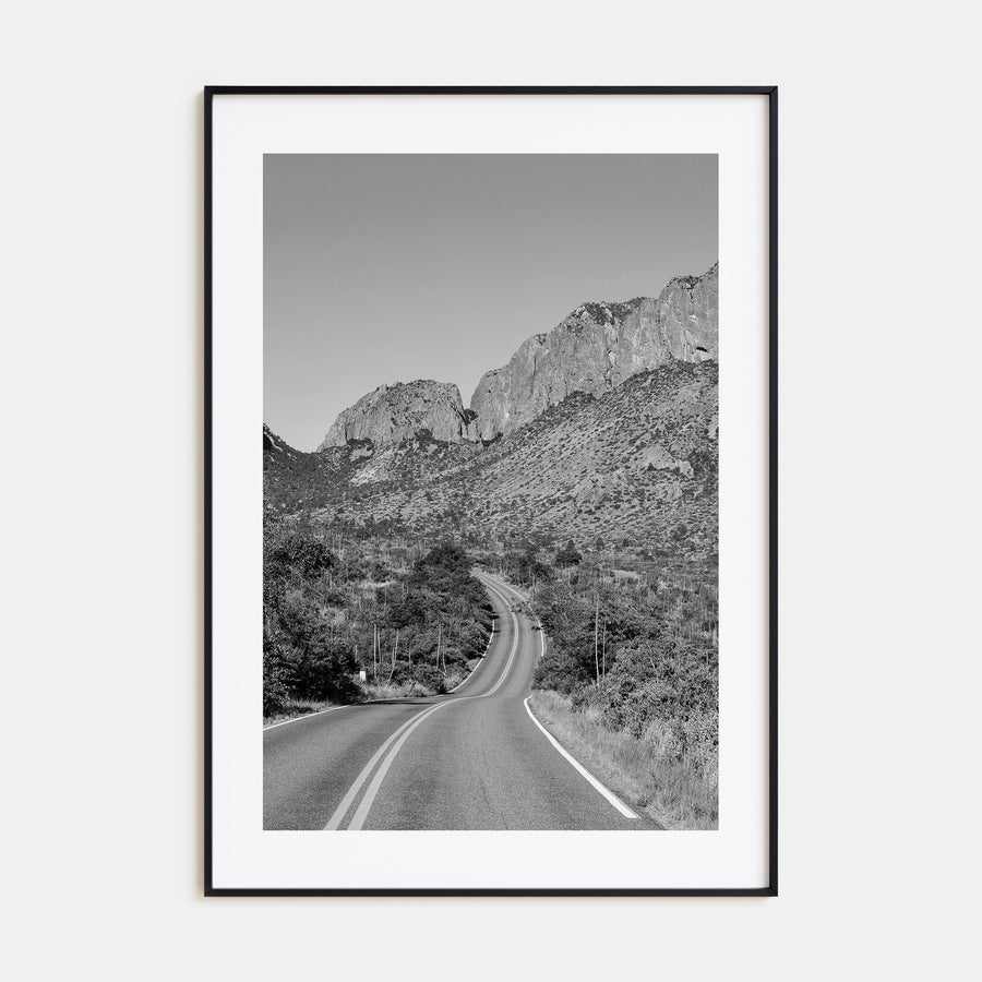 Big Bend National Park Photo B&W Poster