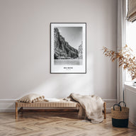 Big Bend National Park Portrait B&W Poster