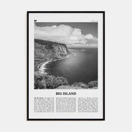 Big Island Travel B&W Poster