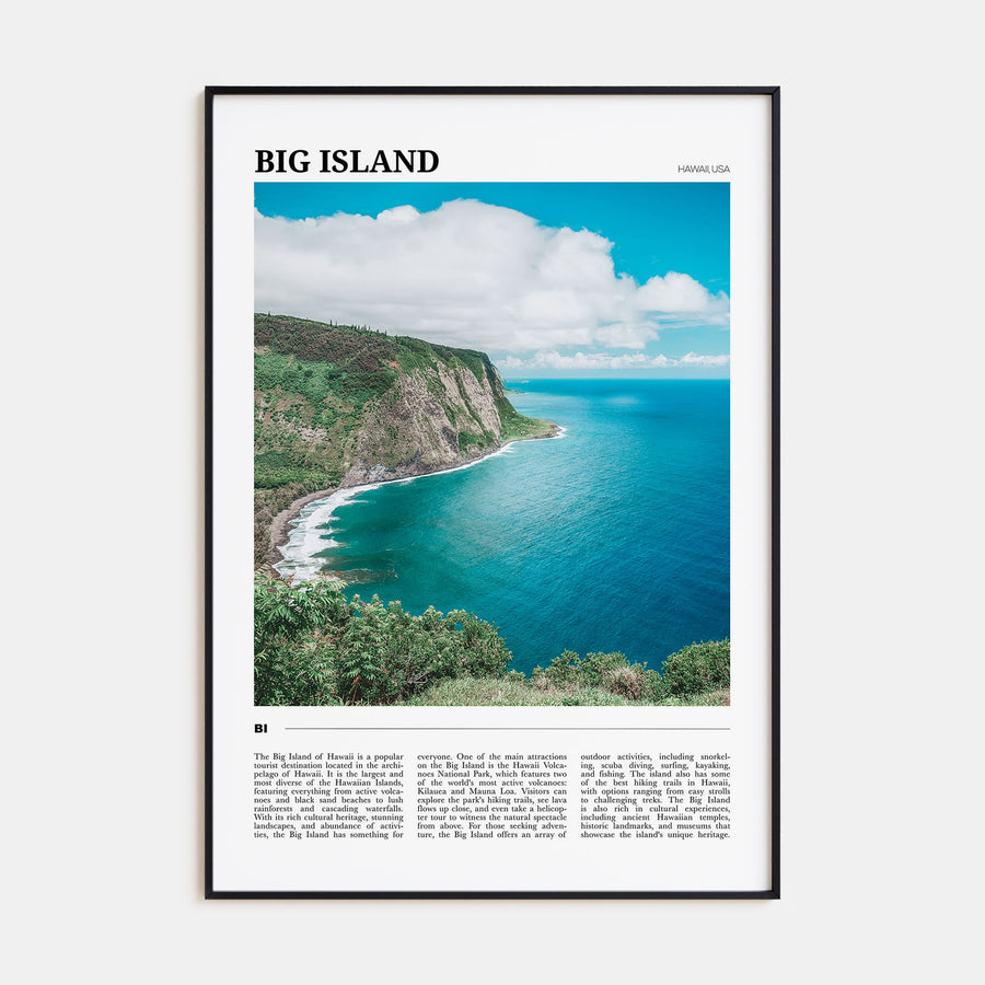 Big Island Travel Color Poster
