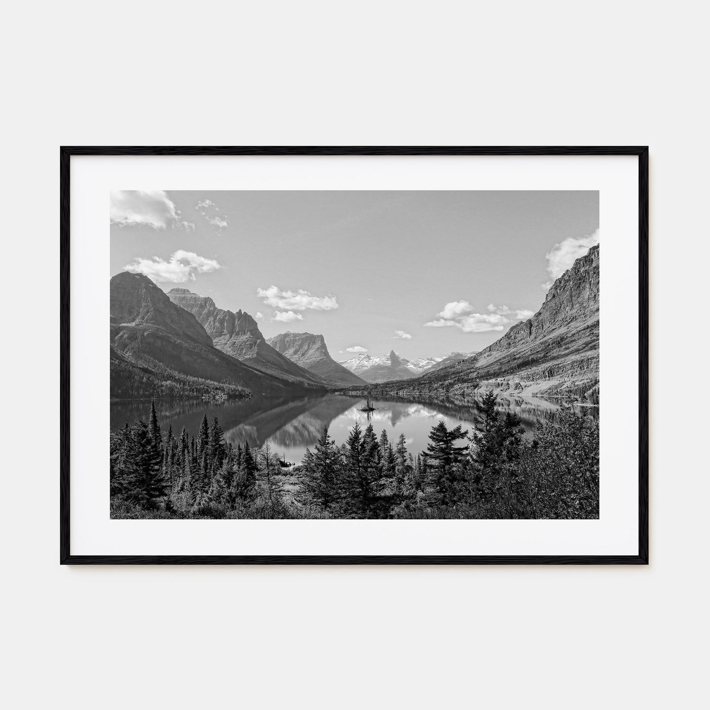 Big Sky Landscape B&W Poster