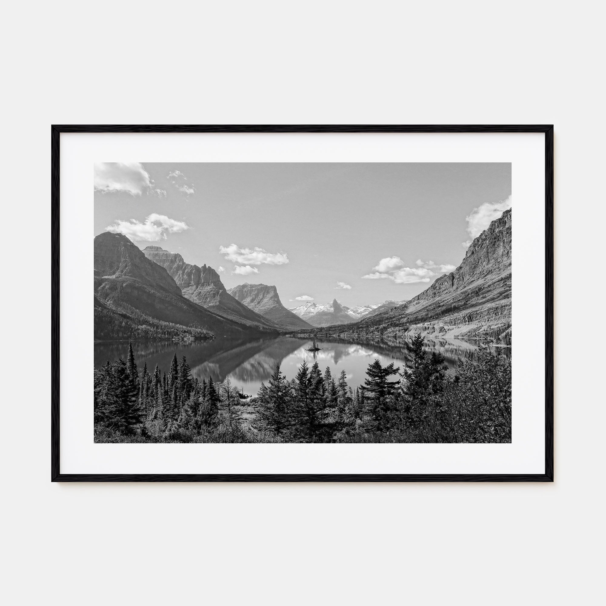 Big Sky Landscape B&W Poster
