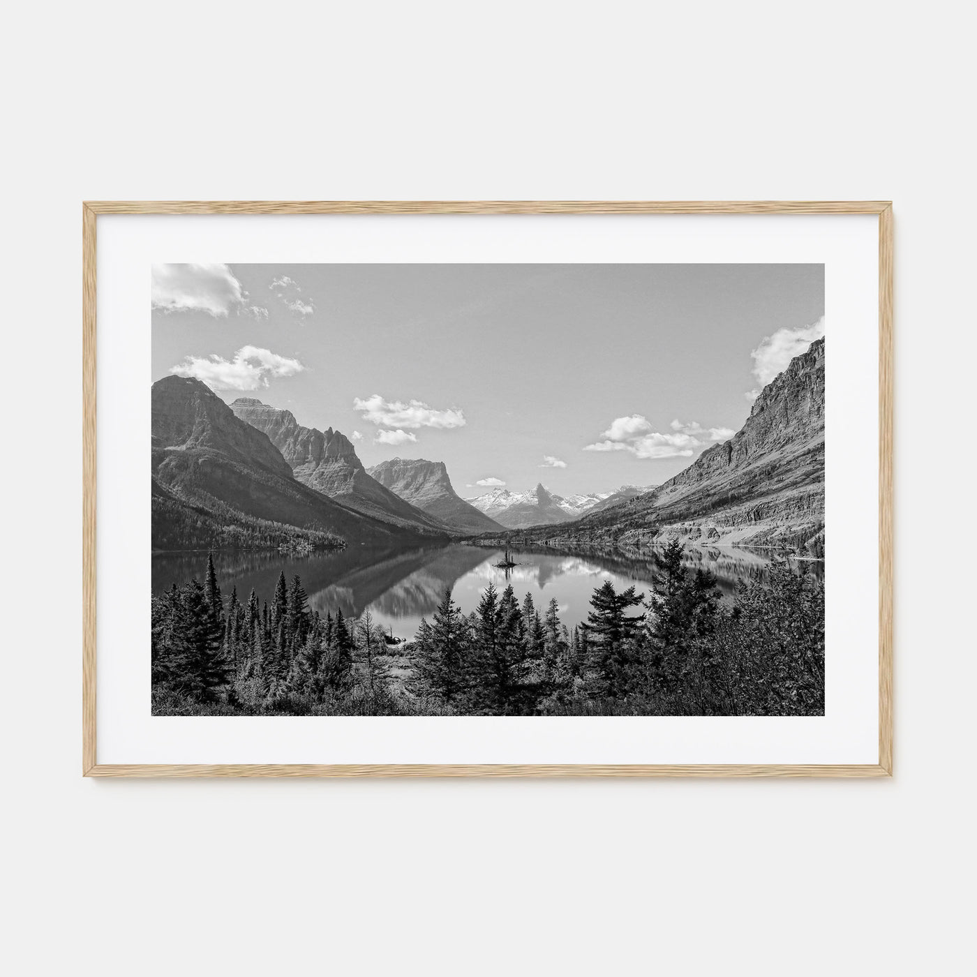Big Sky Landscape B&W Poster