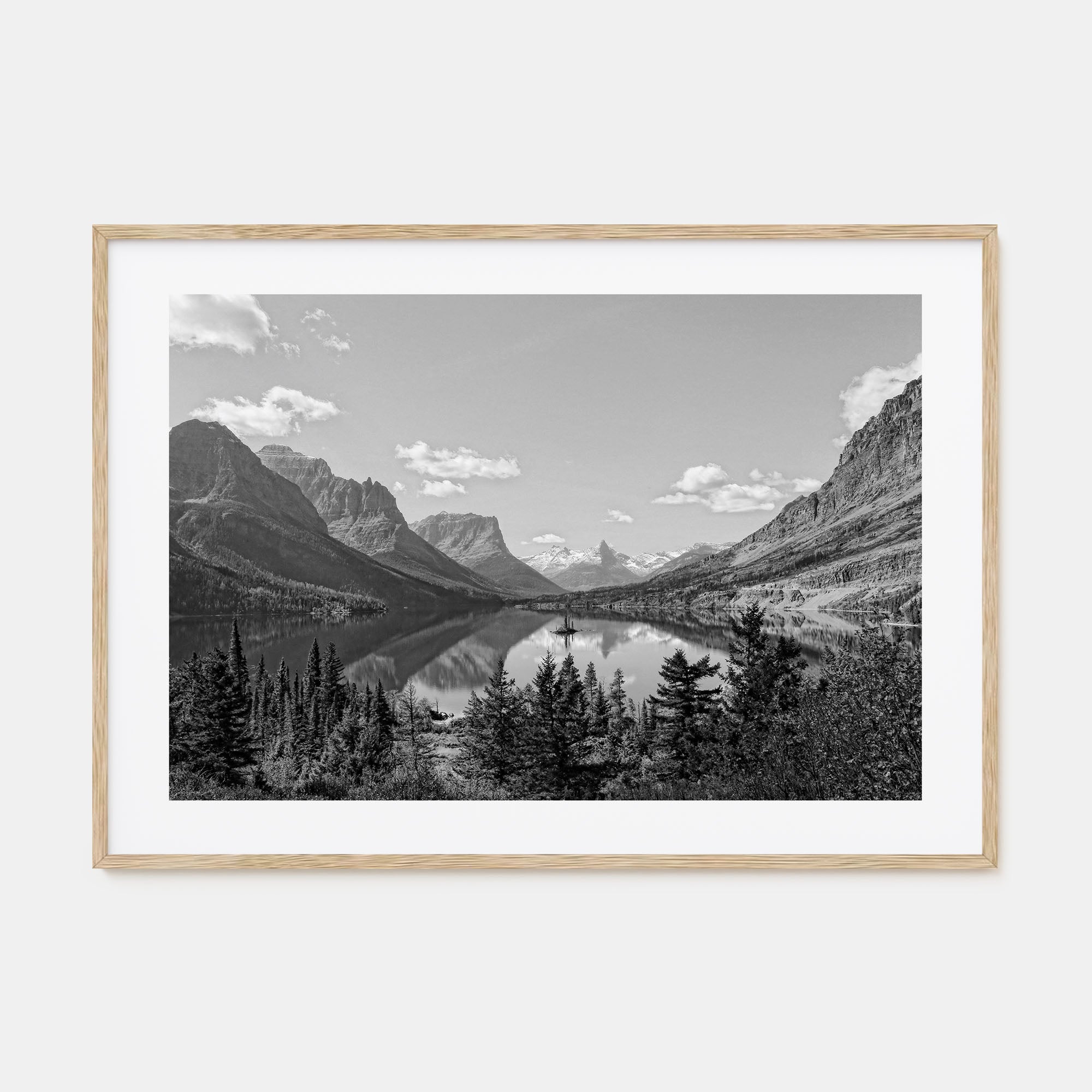 Big Sky Landscape B&W Poster