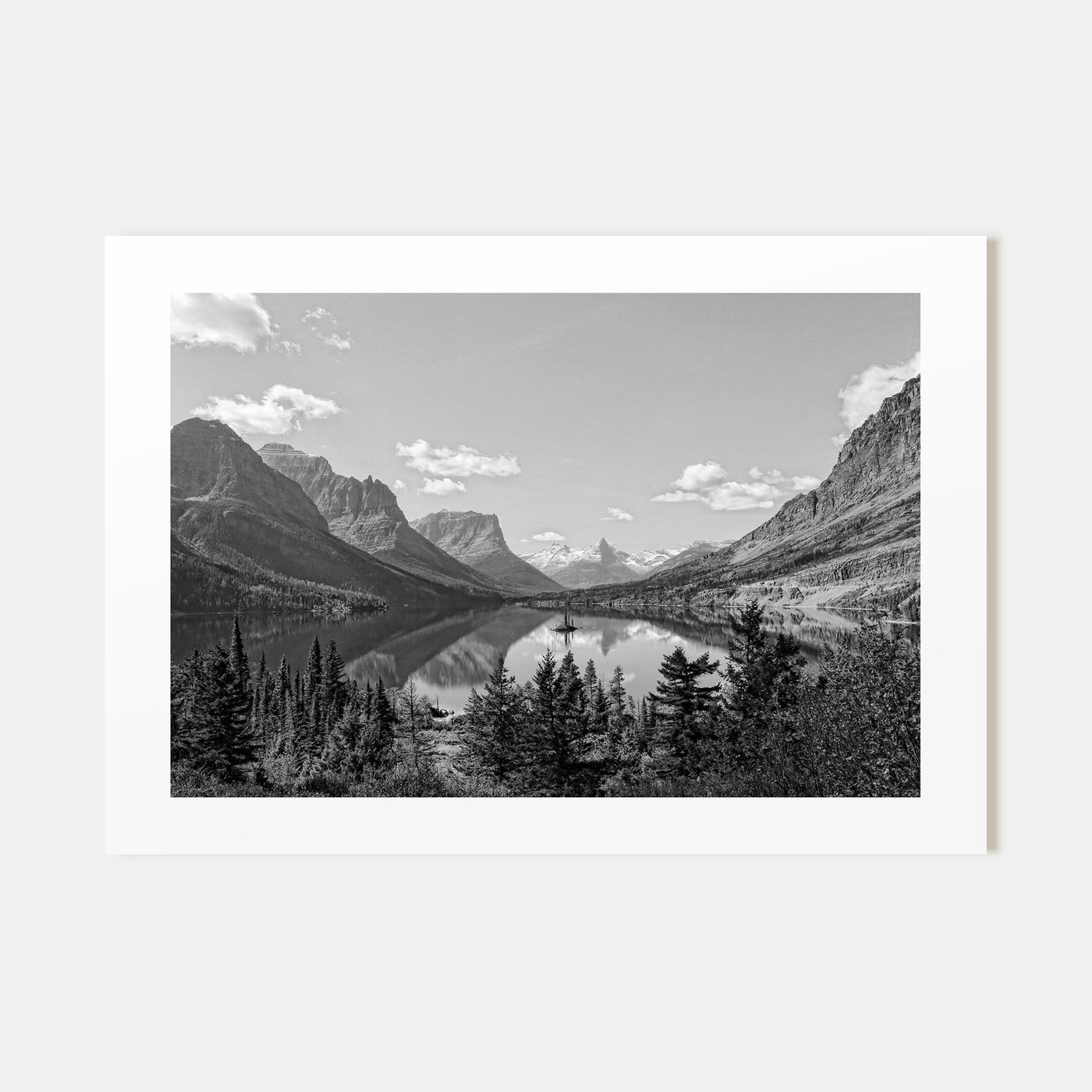 Big Sky Landscape B&W Poster