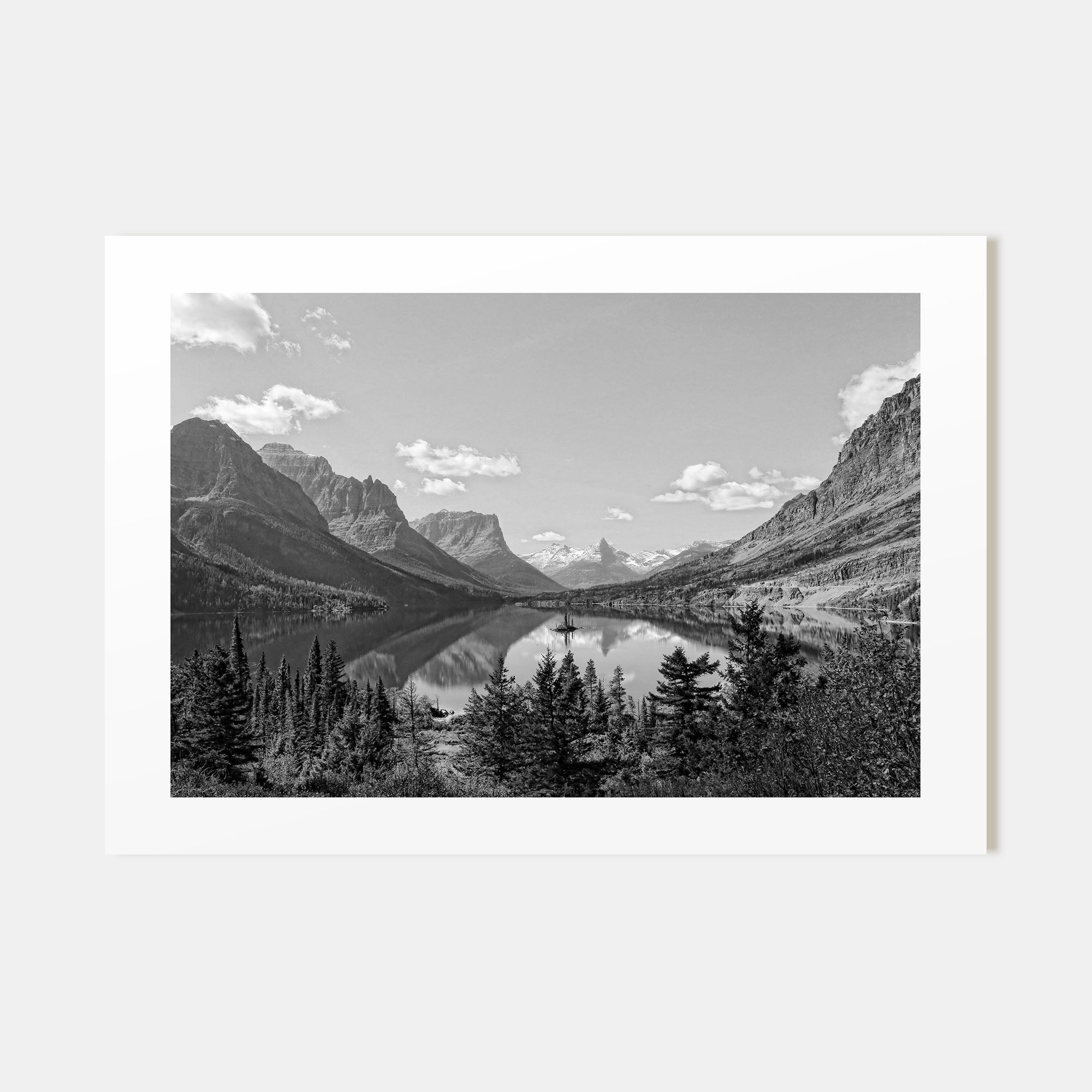 Big Sky Landscape B&W Poster