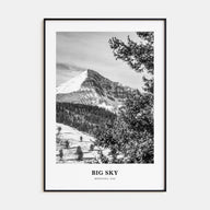 Big Sky Portrait B&W Poster