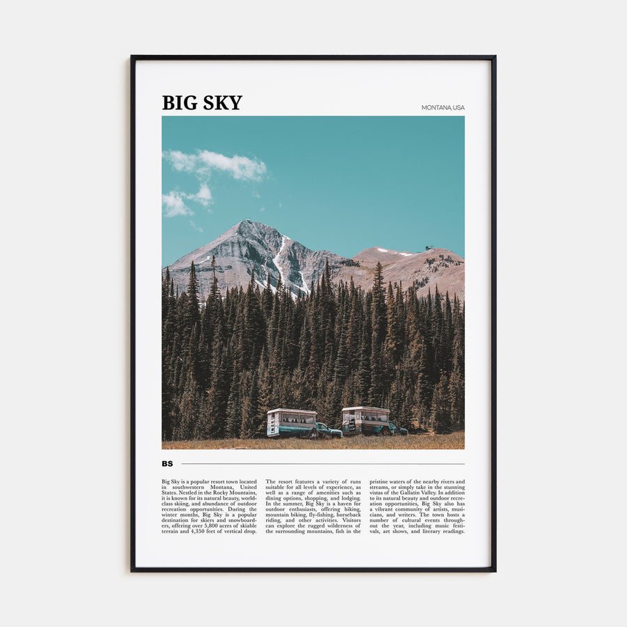 Big Sky Travel Color Poster
