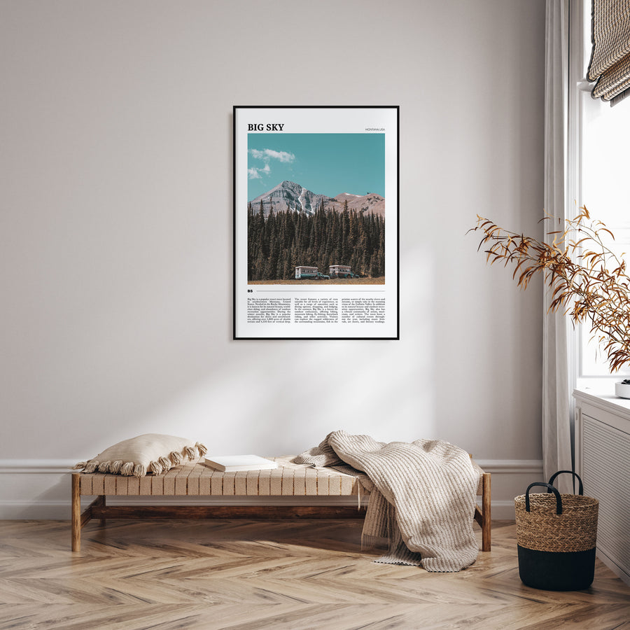 Big Sky Travel Color Poster