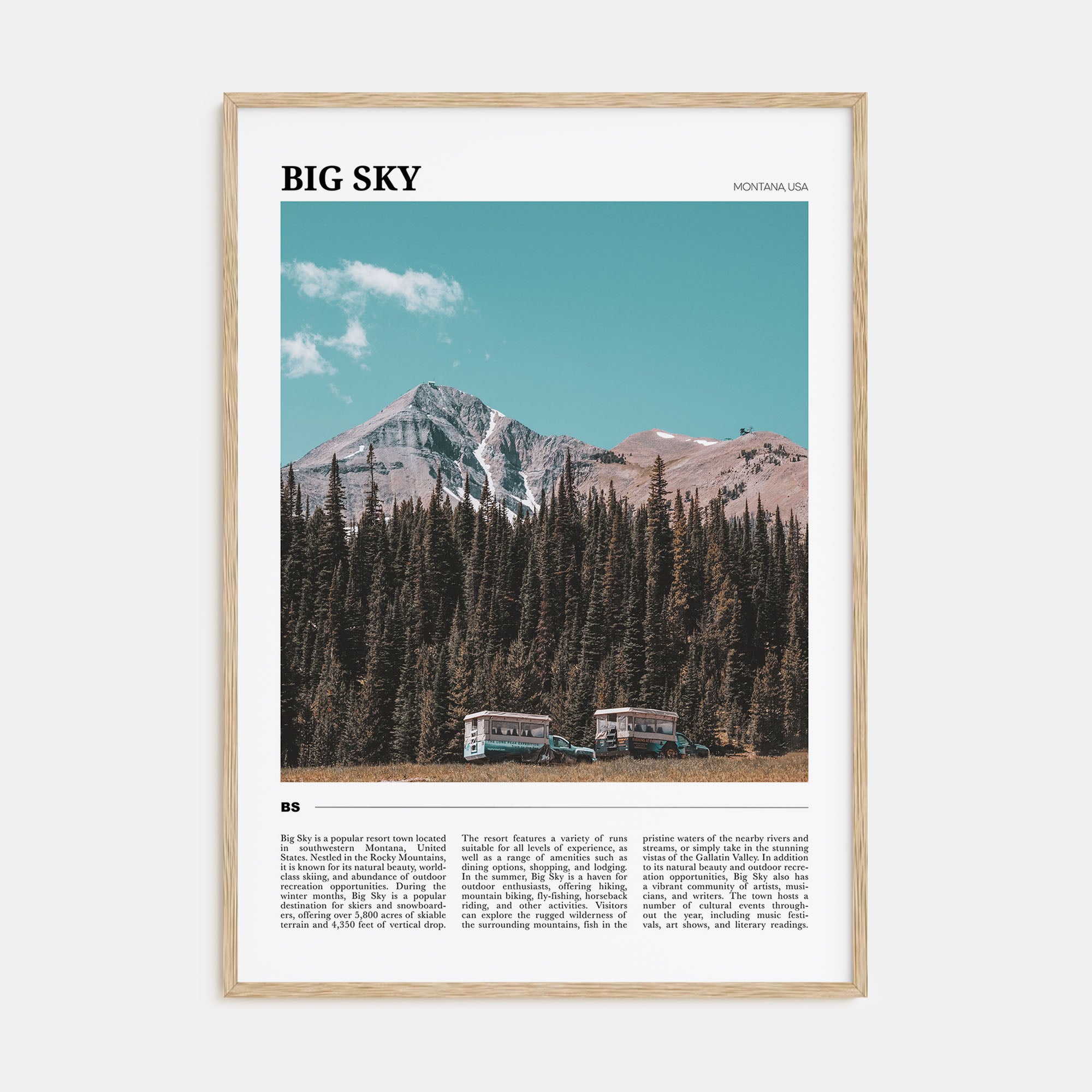 Big Sky Travel Color Poster