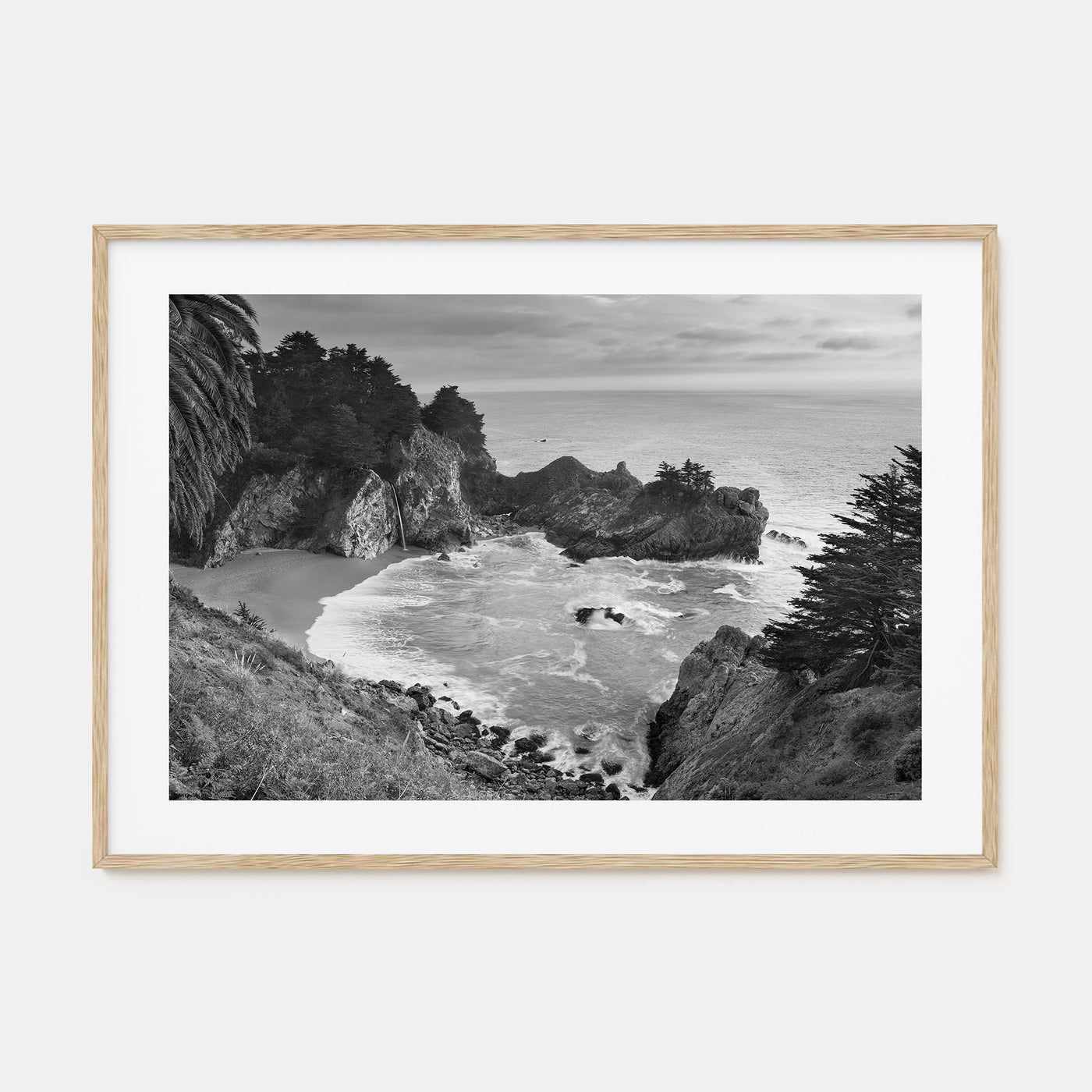 Big Sur Landscape B&W Poster