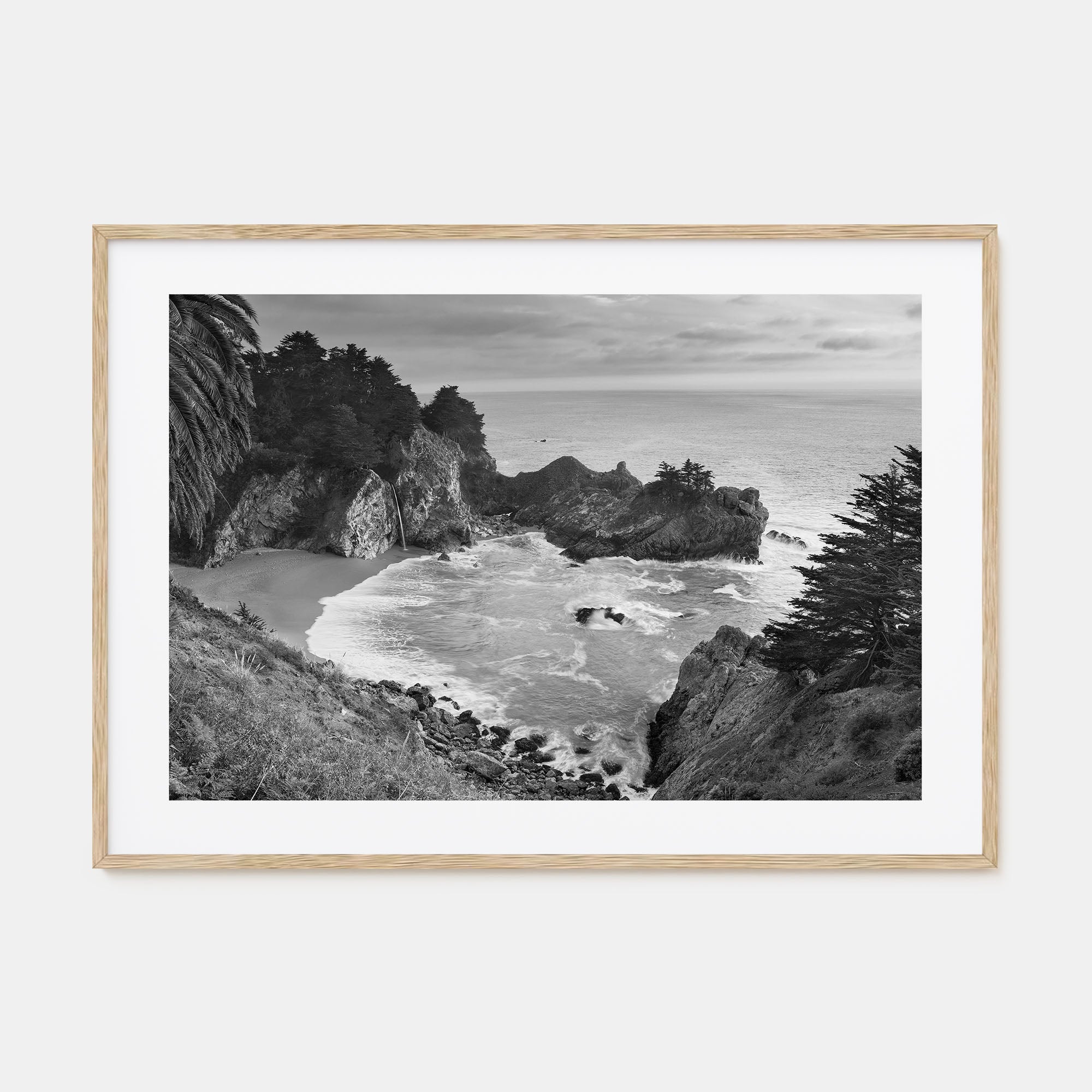 Big Sur Landscape B&W Poster