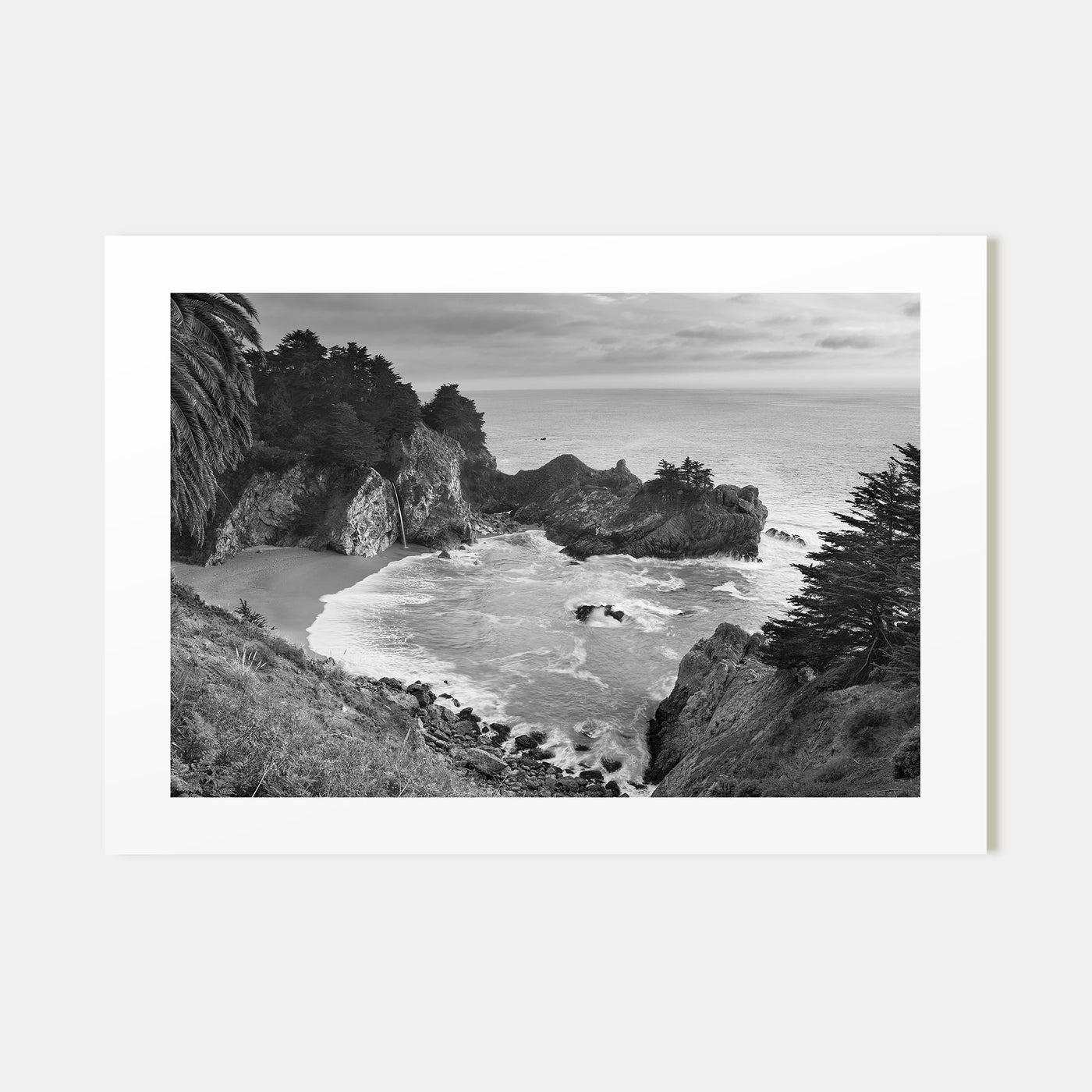 Big Sur Landscape B&W Poster