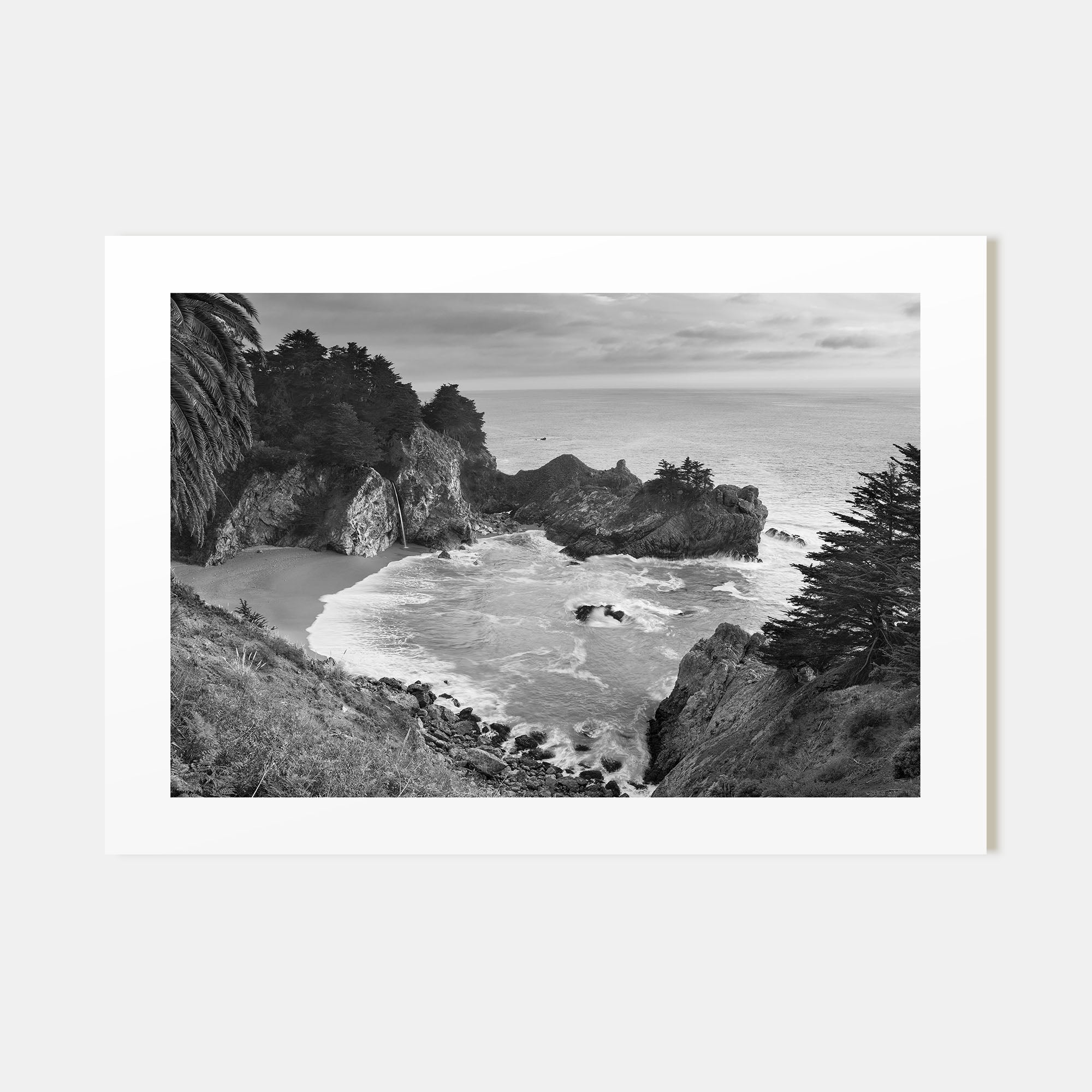 Big Sur Landscape B&W Poster