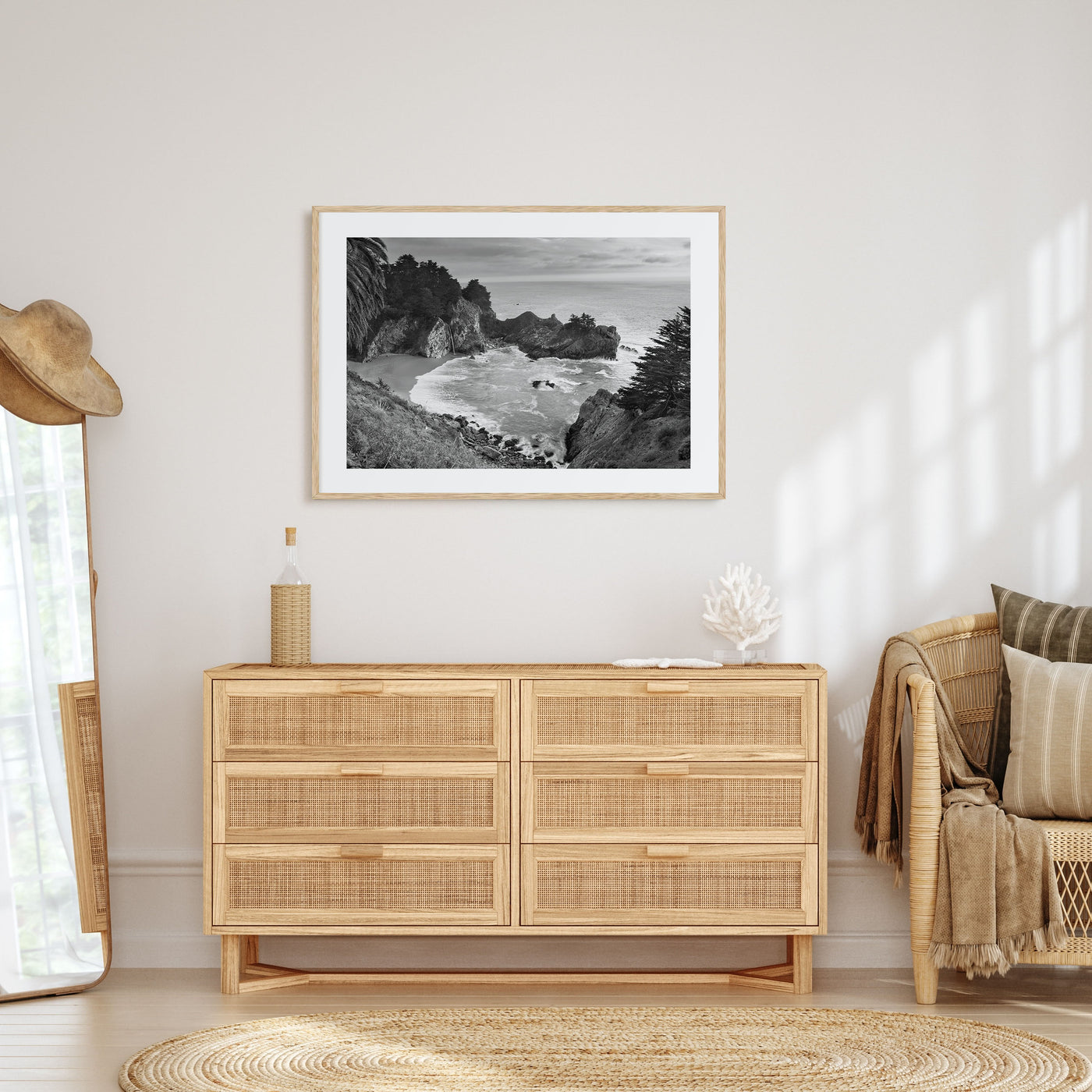 Big Sur Landscape B&W Poster