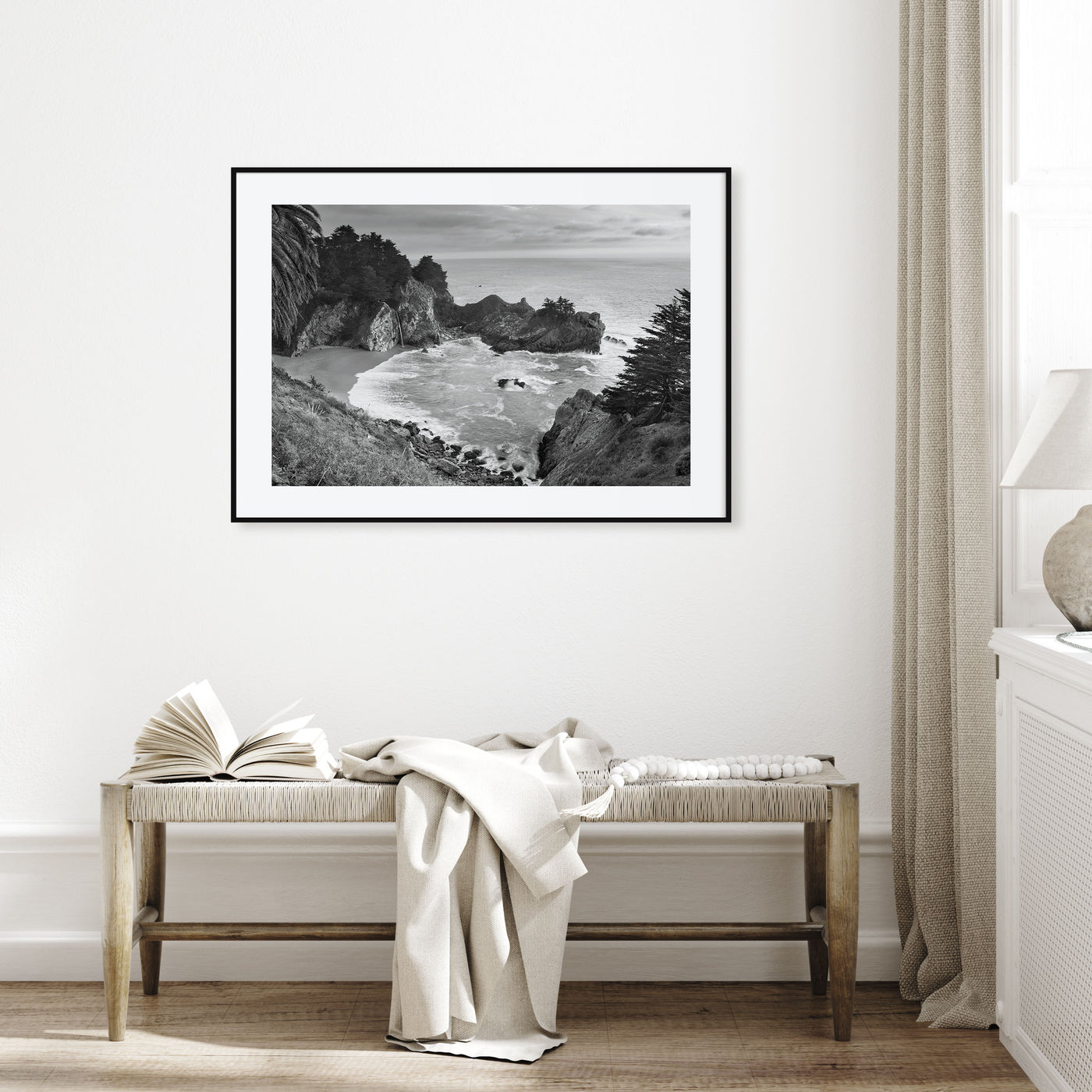 Big Sur Landscape B&W Poster