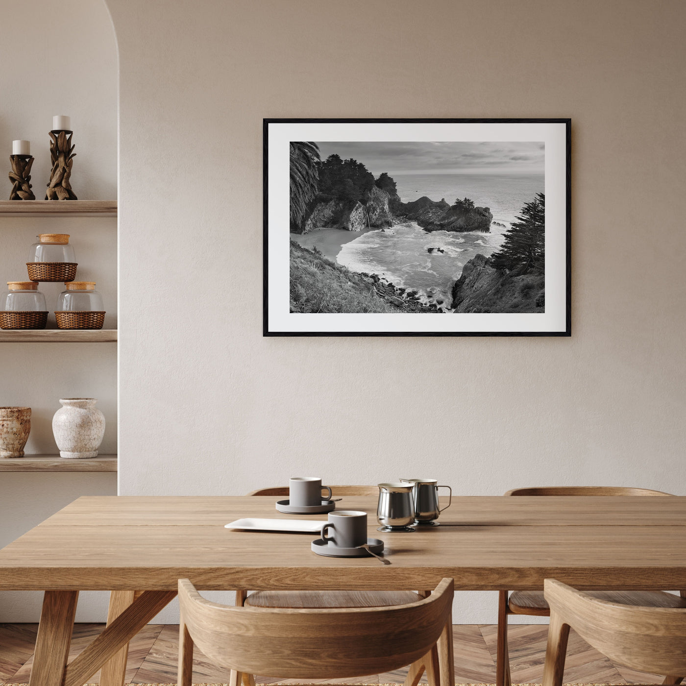 Big Sur Landscape B&W Poster